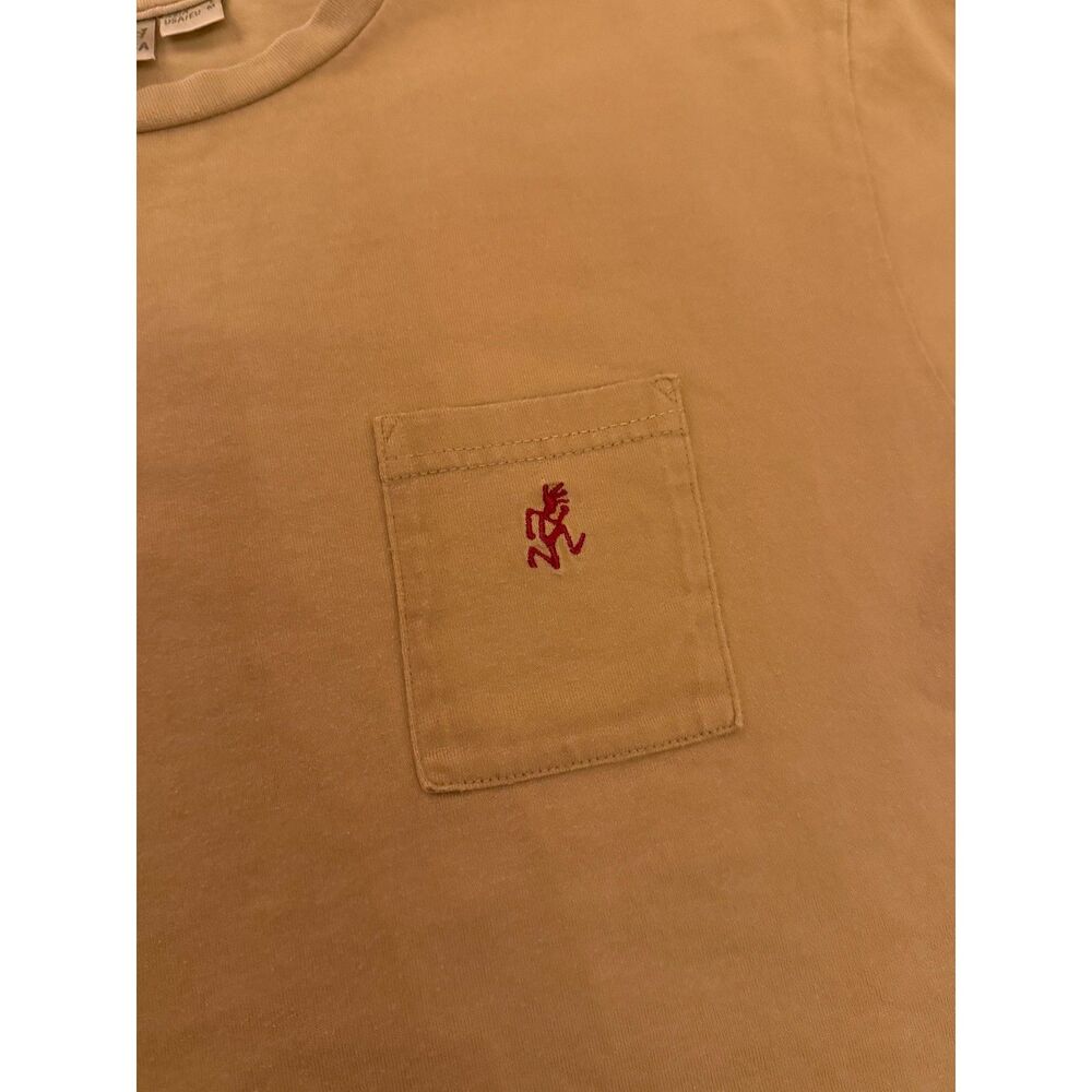 GRAMICCI men's pocket tee t-shirt beige 100% cotton Medium - Picture 2 of 4